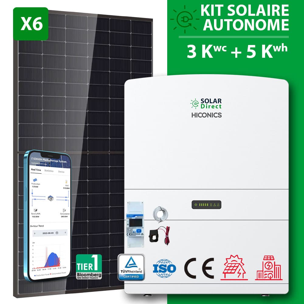 Kit Solaire Hiconics 5 Kwc (Hors pose) | Solardirect