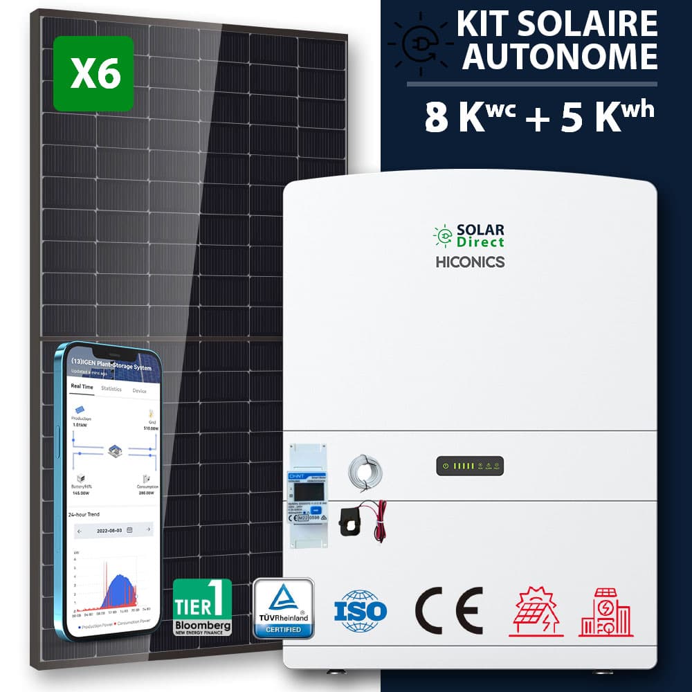 Kit Solaire Hiconics 8 Kwc (Hors pose) | Solardirect