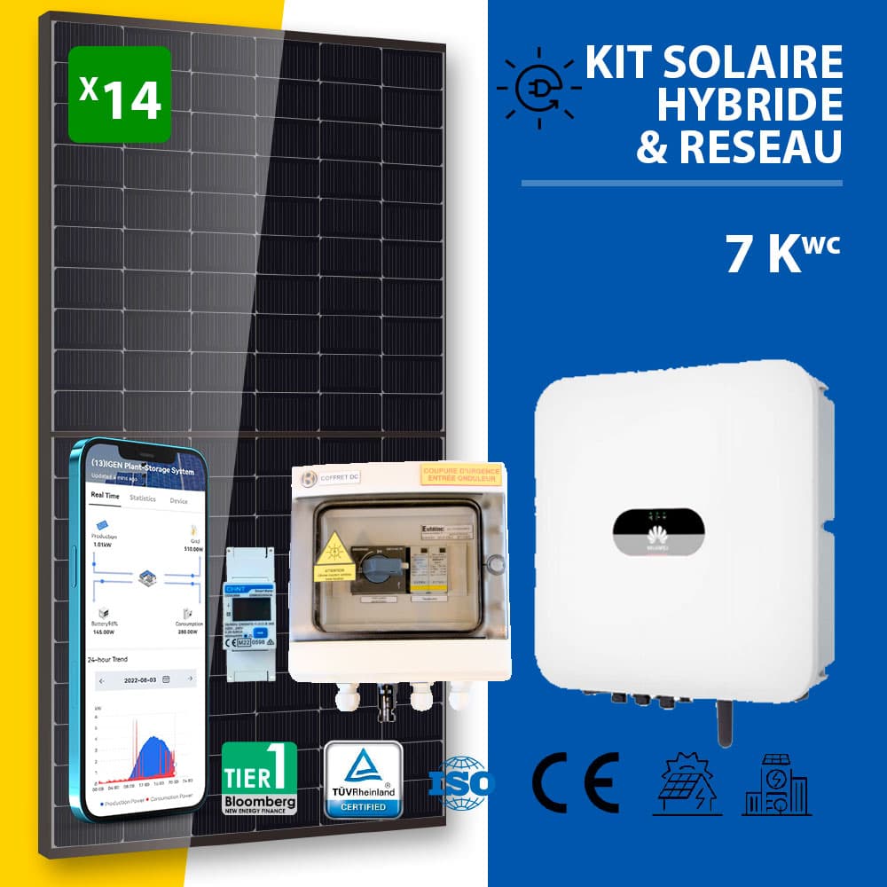 Kit Huawei 7kWc • DMEGC 500 • 6KTL-L1 •