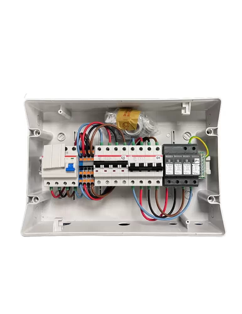 WA Conception – Coffret AC 15/17kW Triphasé, protection 1 onduleur 32A 400VAC, Différentiel 300mA Type AC, avec Parafoudre