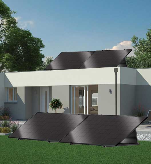 Kit Autoconsommation 1 Panneau Solaire 400W Plug and play Pose au sol