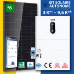 Kit Solaire SWATTEN 9,6 kWh – Onduleur 3,8 kW + 3 Batteries LiFePO4