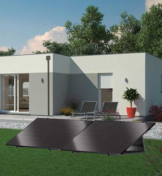 Kit Autoconsommation 2 Panneaux Solaires 800W Plug and play Pose au sol